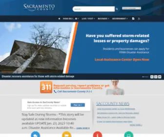 Saccounty.net(Sacramento County) Screenshot