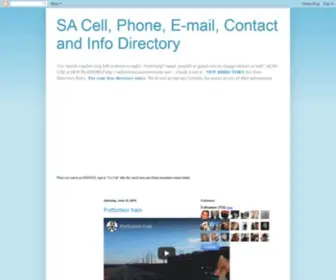 Sacellphonedirectory.com(SA Cell) Screenshot
