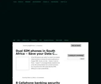 Sacellularnet.co.za(All south African cellular networks in one site) Screenshot