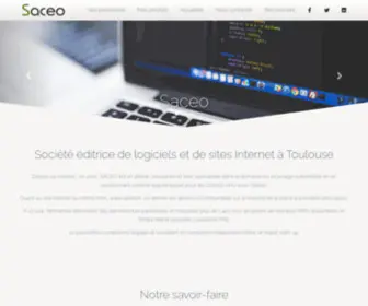 Saceo.fr(Notre mission) Screenshot