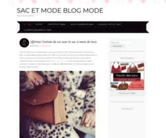 Sacetmode.com(Sac et Mode Blog mode) Screenshot