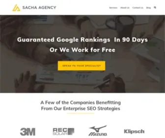 Sacha.agency(Enterprise SEO Experts) Screenshot