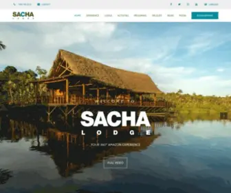 Sachalodge.com(Sacha Lodge) Screenshot