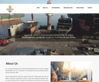 Sachdevagroup.in(Sachdeva Group of Industries Leading Ship Recycling Companies in Alang Gujarat) Screenshot