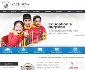 Sachdevapublicschool.org(Sachdeva Public School) Screenshot