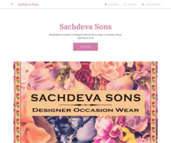 Sachdevasons.com(Sachdeva Sons) Screenshot