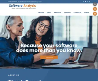 Sachicago.com(Software Analysis Corporation Because Your Software Does More Than You Know) Screenshot
