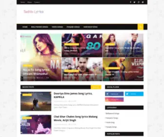 Sachinlyrics.com(Letest Lyrics sb se pahle) Screenshot