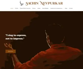 SachinnevPurkar.com(Indian Classical Music) Screenshot