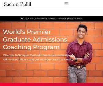 Sachinpullil.com(Helping You Get Into Your Dream University) Screenshot
