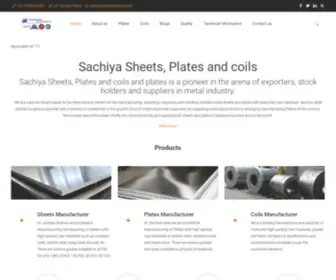 Sachiyasheetplates.com(Steel Plates Suppliers Stainless Steel Sheets/Plates Manufactures) Screenshot