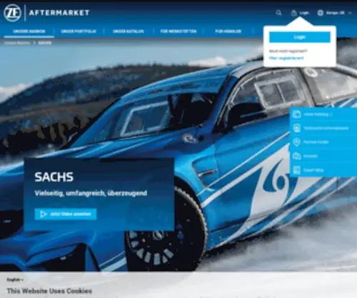 Sachs.de(ZF Aftermarket) Screenshot