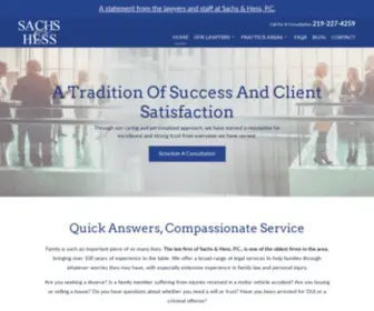 Sachsandhess.com(Sachs & Hess P.C) Screenshot