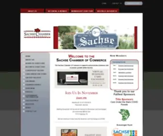 Sachsechamber.com(Sachse Chamber of Commerce) Screenshot