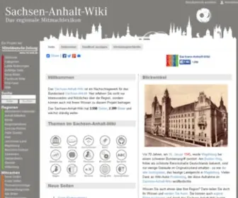 Sachsen-Anhalt-Wiki.de(Hauptseite) Screenshot