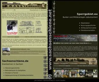 Sachsenschiene.net(Eisenbahnen in Sachsen) Screenshot