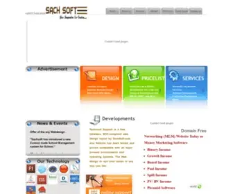Sachsoft.com(Sachsoft Software Development Company Offering) Screenshot