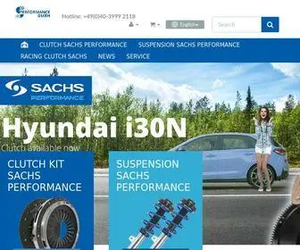 Sachsperformance.com(Performance Kupplung und Rennsportkupplung von SACHS) Screenshot