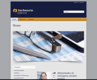 Sachwerte-Infoportal.de(Sachwerte Infoportal Home) Screenshot