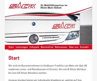 Sack-BUS.de(Sack Omnibus und Reisedienst) Screenshot