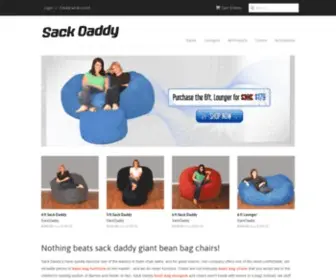 Sackdaddy.com(Bean Bag Chairs) Screenshot