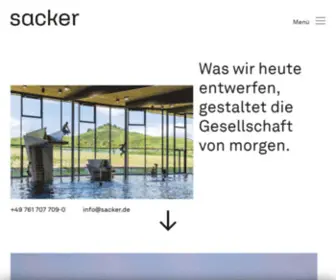 Sacker.de(Architekturbüro Freiburg) Screenshot