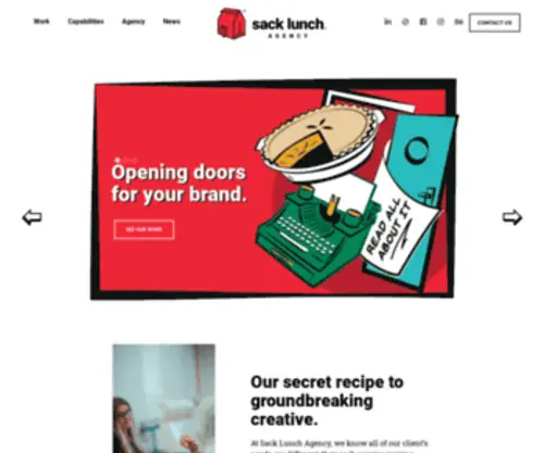 Sacklunchagency.com(Sack Lunch Agency) Screenshot