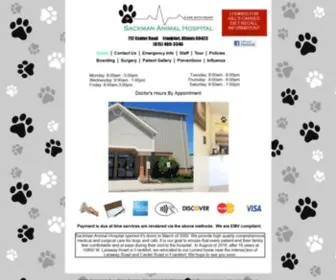 Sackmanvet.com(Sackman Animal Hospital is a full service small animal (canine and feline exclusive)) Screenshot
