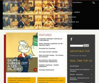 Sackstark.info(Die provokative Sicht des Carolus Magnus) Screenshot