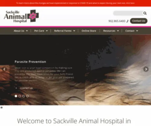 Sackvilleanimalhospital.ca(Sackville Animal Hospital) Screenshot