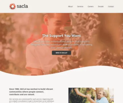 Sacla.ca(Southern Alberta Community Living Association) Screenshot