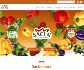 Sacla.de(Italian products and recipes) Screenshot