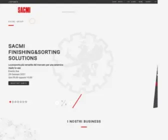 Sacmi.it(SACMI produce macchine e impianti per l'industria ceramica) Screenshot