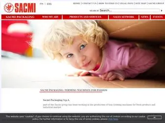 Sacmipackaging.com(Sacmi Packaging Spa) Screenshot