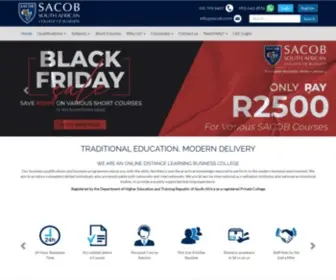 Sacob.com(South African College of Business) Screenshot