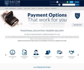 Sacobcollege.com(South African College of Business) Screenshot