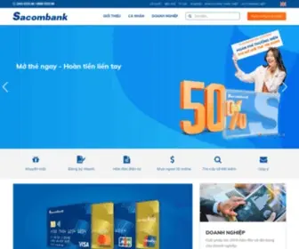 Sacombank.com(Trang) Screenshot