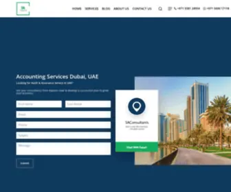 Saconsultantsuae.com(SA Consultants UAE) Screenshot