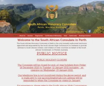 Saconsulwa.com(SA Consulate in Perth) Screenshot