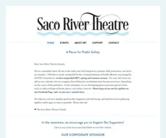 Sacorivertheatre.org(Saco River Theatre) Screenshot