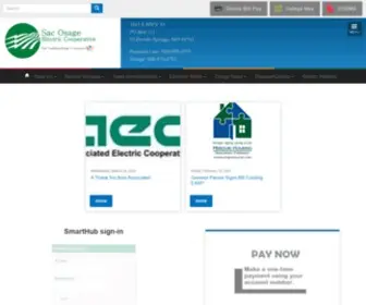 Sacosage.com(Sac Osage Electric Cooperative) Screenshot