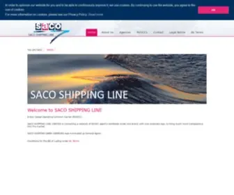 Sacoshippingline.com(SACO SHIPPING LINE Limited) Screenshot