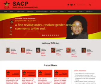 Sacp.org.za(South African Communist Party (SACP)) Screenshot