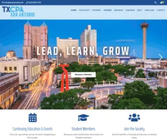 SacPasociety.com(Third largest chapter of the Texas Society of Certified Public Accountants (TXCPA)) Screenshot