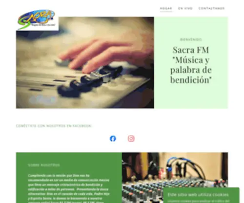 Sacrafm.com(Sacra 91.7 Fm) Screenshot