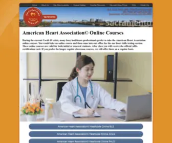 SacramentocPrcertification.com(Sacramento American Heart Association Certification Courses) Screenshot