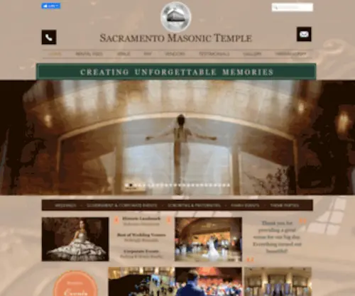 Sacramentomasonictemple.org(Sacramento Masonic Temple) Screenshot