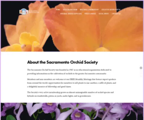 Sacramentoorchids.org(Sacramento Orchid Society) Screenshot