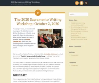 Sacramentowritingworkshop.com(Get Your Writing Published at a Writers Conference) Screenshot