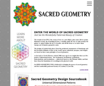 Sacred-Geometry.com(Enter the World of Sacred Geometry) Screenshot